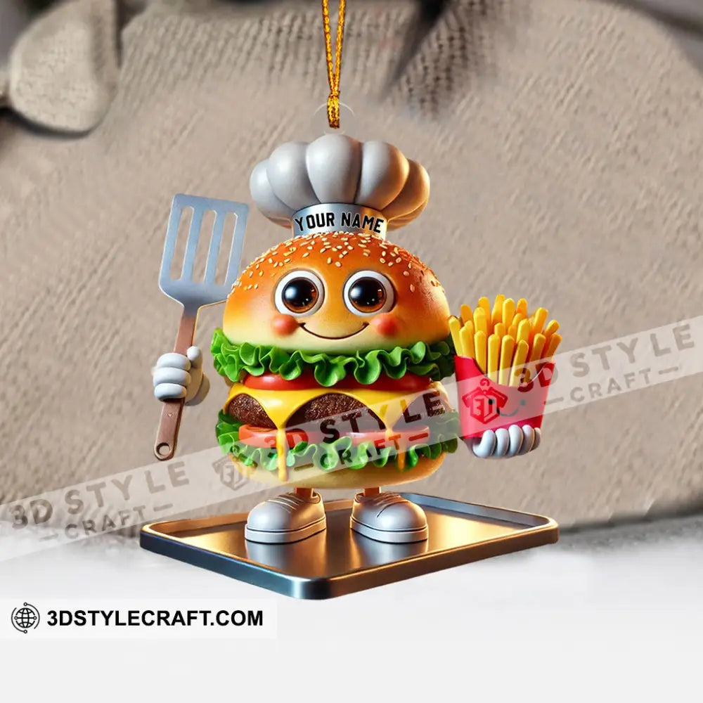 Fast Food Home Decor Christmas Ornament Personalized