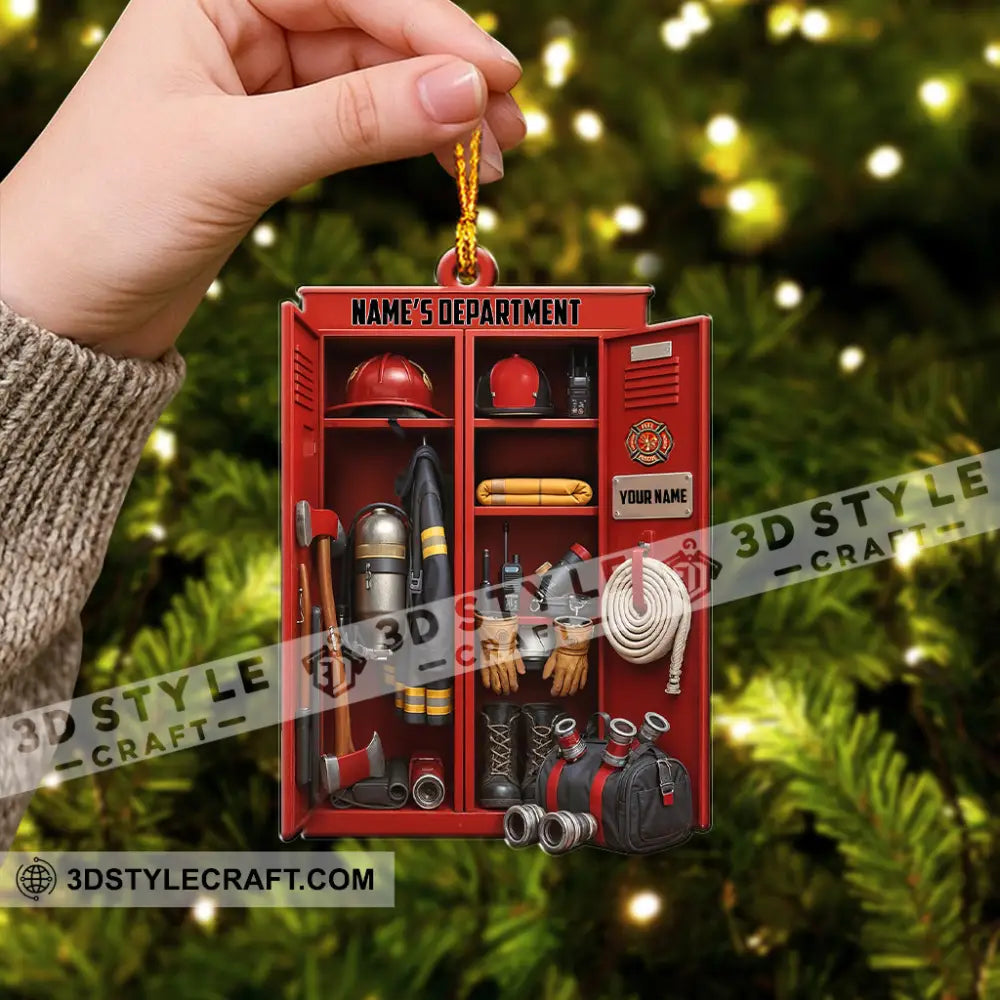 Fireman Corner Home Decor Christmas Ornament Personalized Ornament Ornament