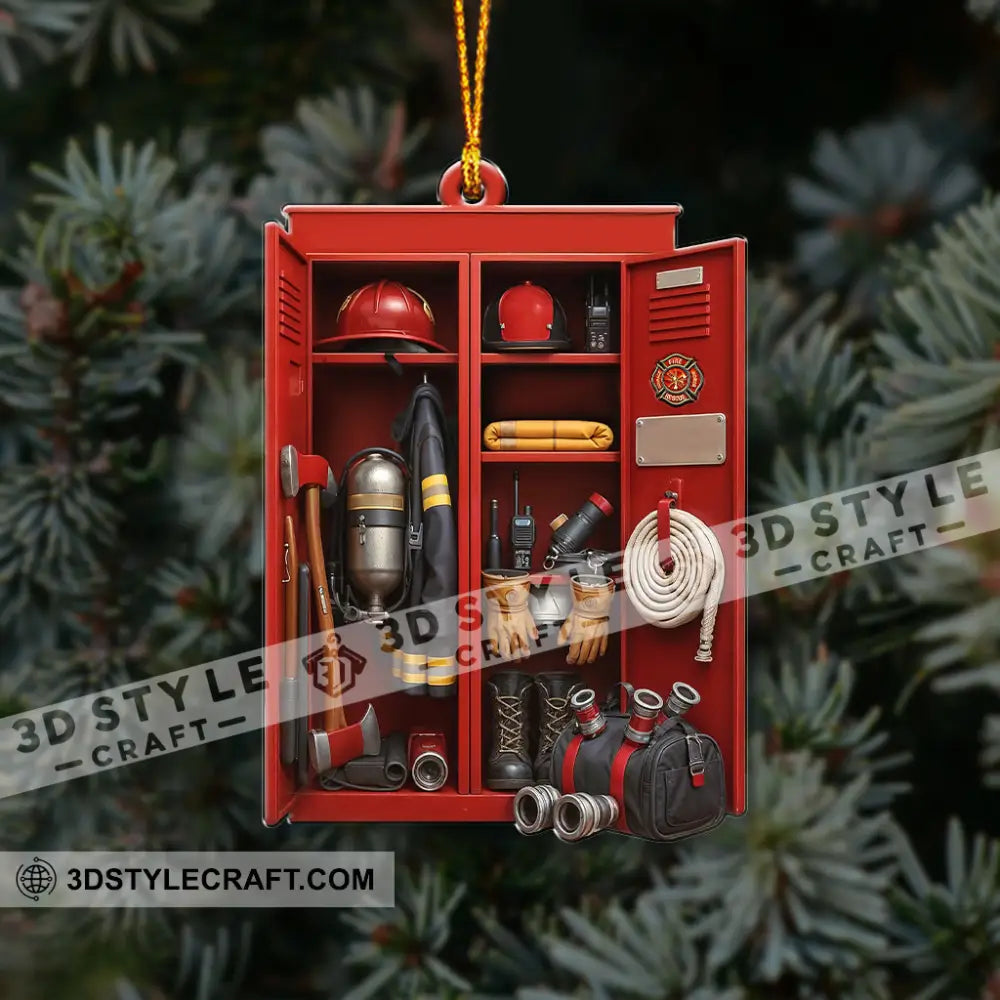 Fireman Corner Home Decor Christmas Ornament Personalized Ornament Ornament
