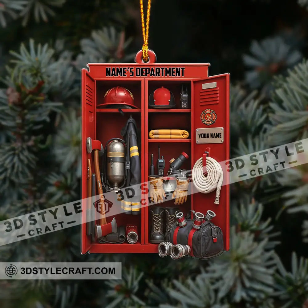 Fireman Corner Home Decor Christmas Ornament Personalized Ornament Ornament