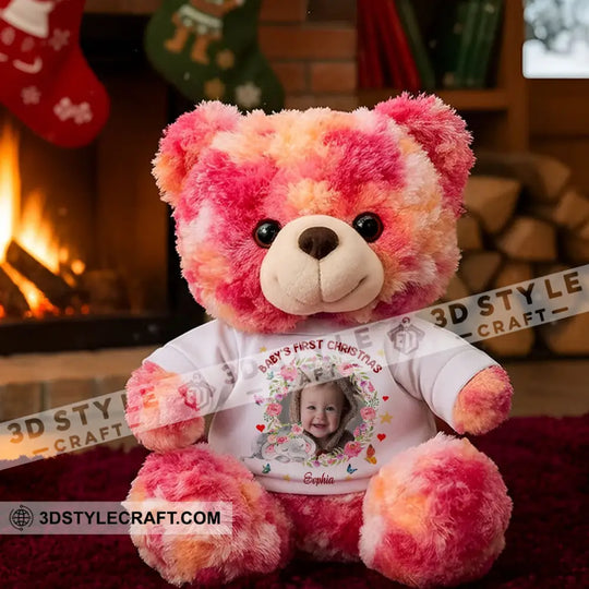 First Christmas Baby, Personalized Teddy Bear Shirt style option 4