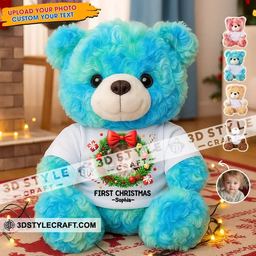 First Christmas Baby Personalized Teddy Bear Shirt Graduate Teddy Bear Shirt
