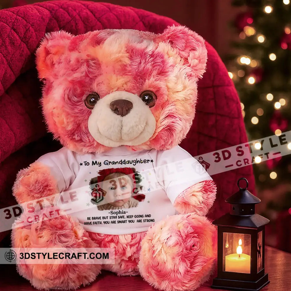 First Christmas Baby Personalized Teddy Bear Shirt Pink / 9’’ / No Graduate Teddy Bear Shirt