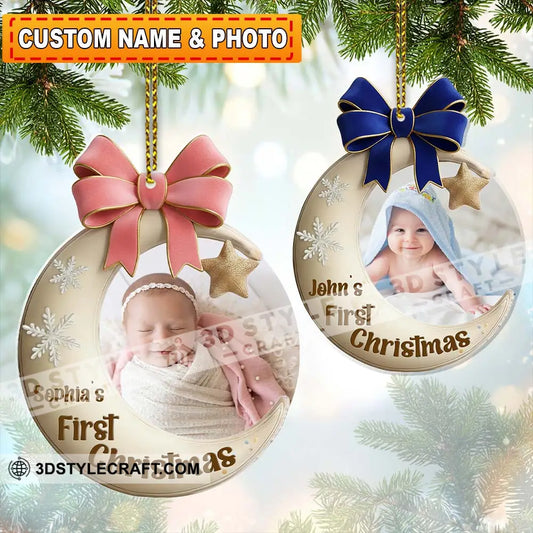 First Christmas Home Decor Christmas Ornament Personalized Ornament 3.54’’ / 1 Ornament Ornament