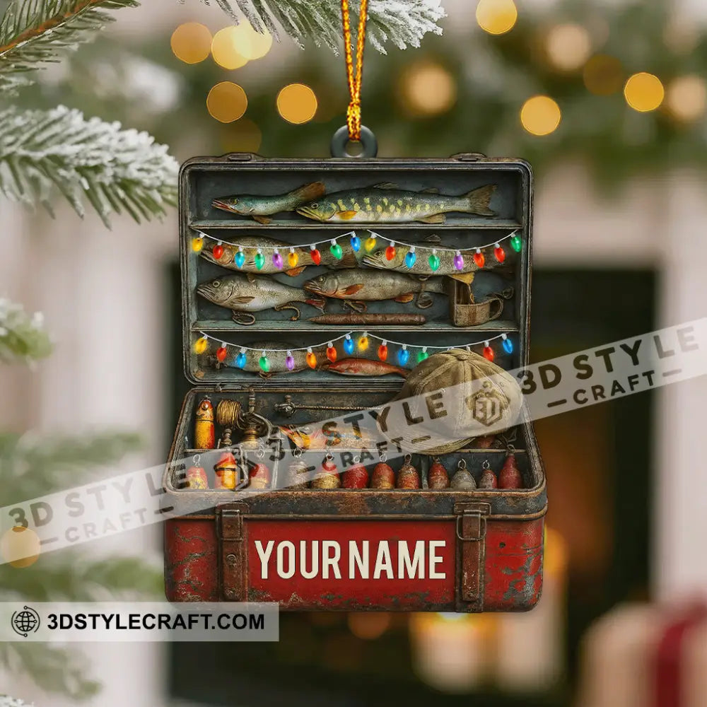Fishing Lover Home Decor Christmas Ornament Personalized Ornament Ornament