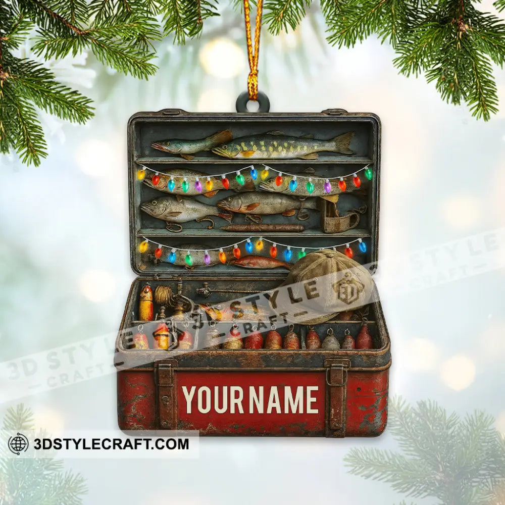 Fishing Lover Home Decor Christmas Ornament Personalized Ornament Ornament