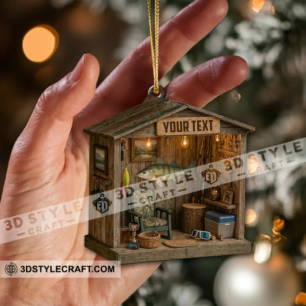 Fishing Lover Home Decor Christmas Ornament Personalized Ornament Ornament