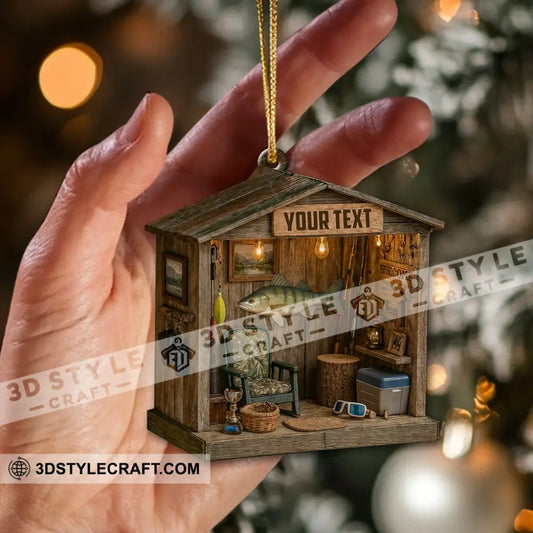 Fishing Lover Home Decor Christmas Ornament Personalized Ornament Ornament