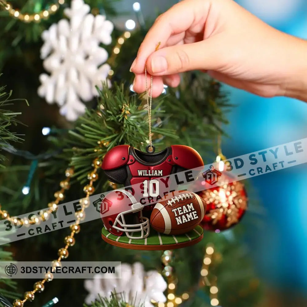 Football Team Christmas Home Decor Christmas Ornament Personalized Ornament Ornament