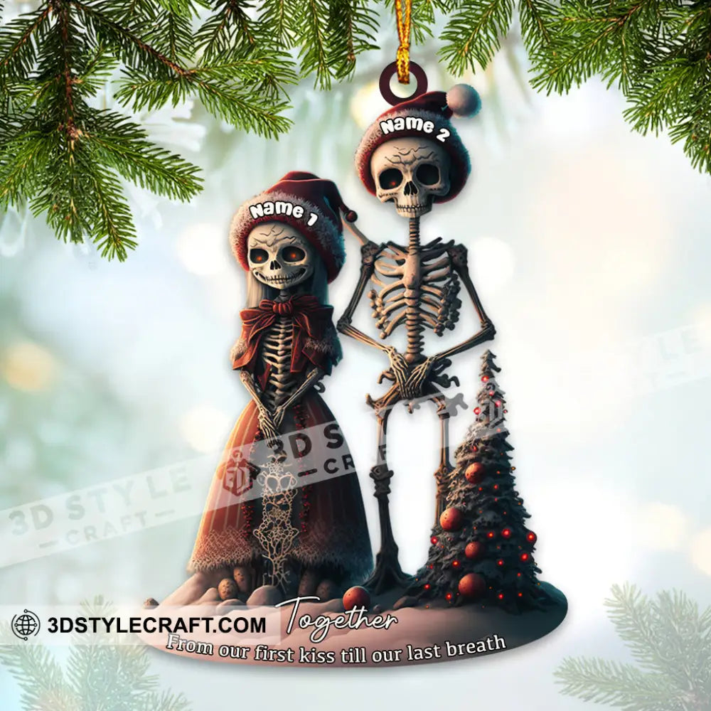 From Our First Kiss Till Last Breath Christmas Home Decor Ornament Personalized