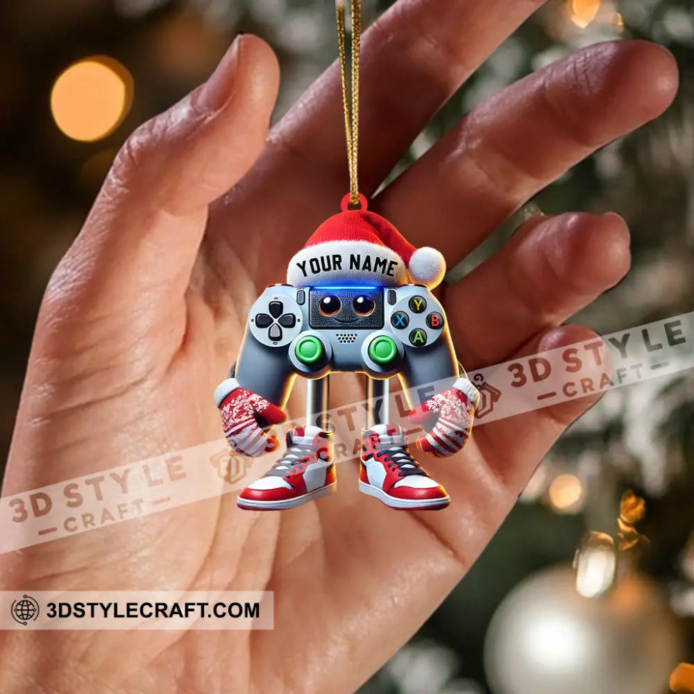 Game Lover Decor Christmas Ornament Personalized