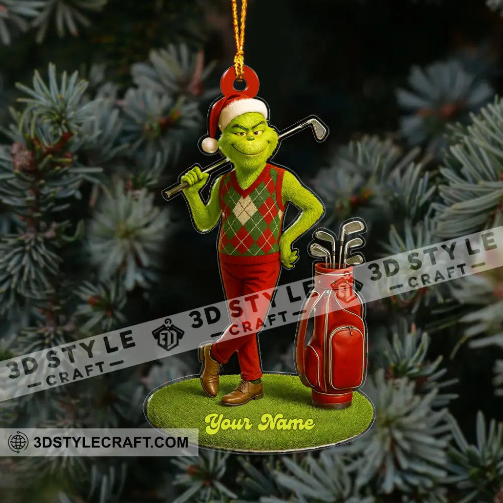 Golf ELF Home Decor Christmas Ornament Personalized Ornament Ornament