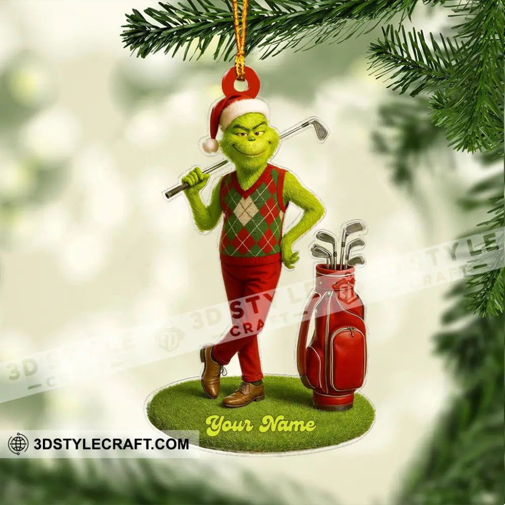 Golf ELF Home Decor Christmas Ornament Personalized Ornament Ornament