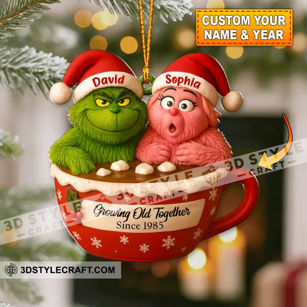 Growing Old Together Christmas Home Decor Christmas Ornament Personalized Ornament Ornament