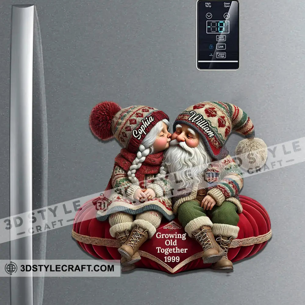 Growing Old Together Couple Fridge Magnet - Personalized