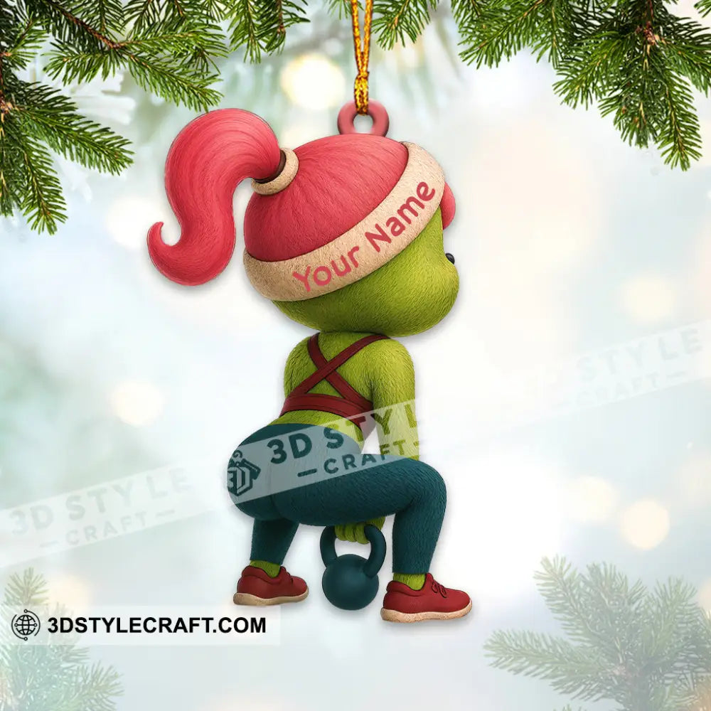 Gym Girl Home Decor Christmas Ornament Personalized Ornament Ornament