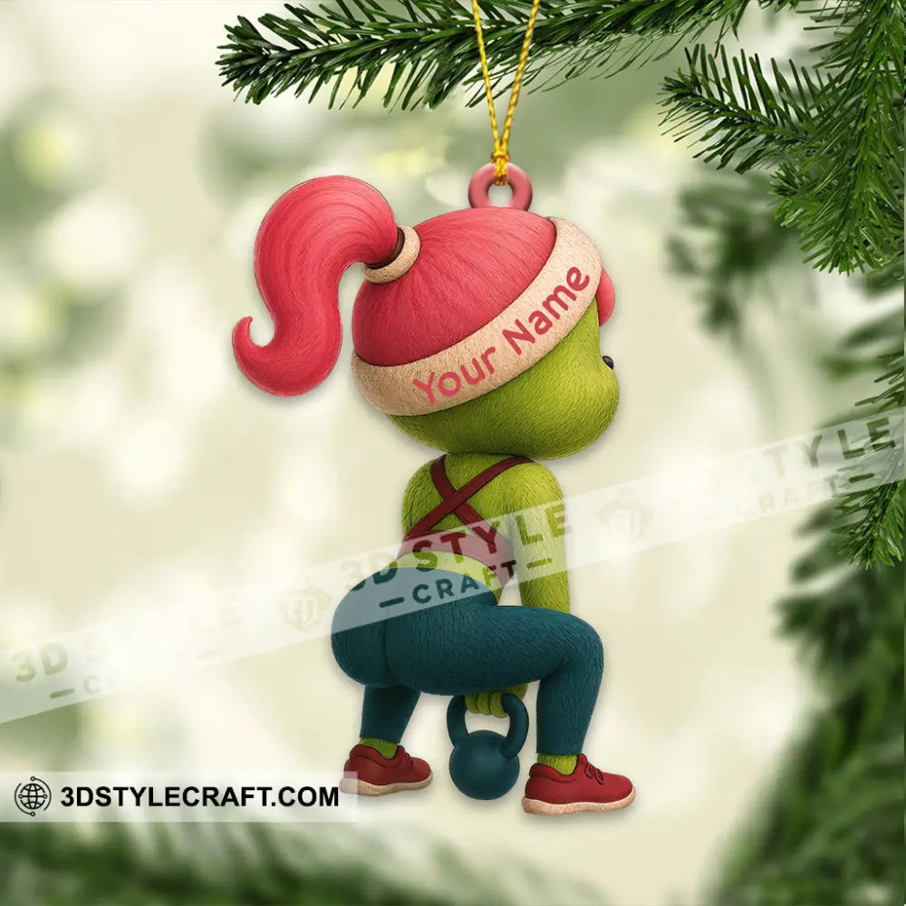 Gym Girl Home Decor Christmas Ornament Personalized Ornament Ornament