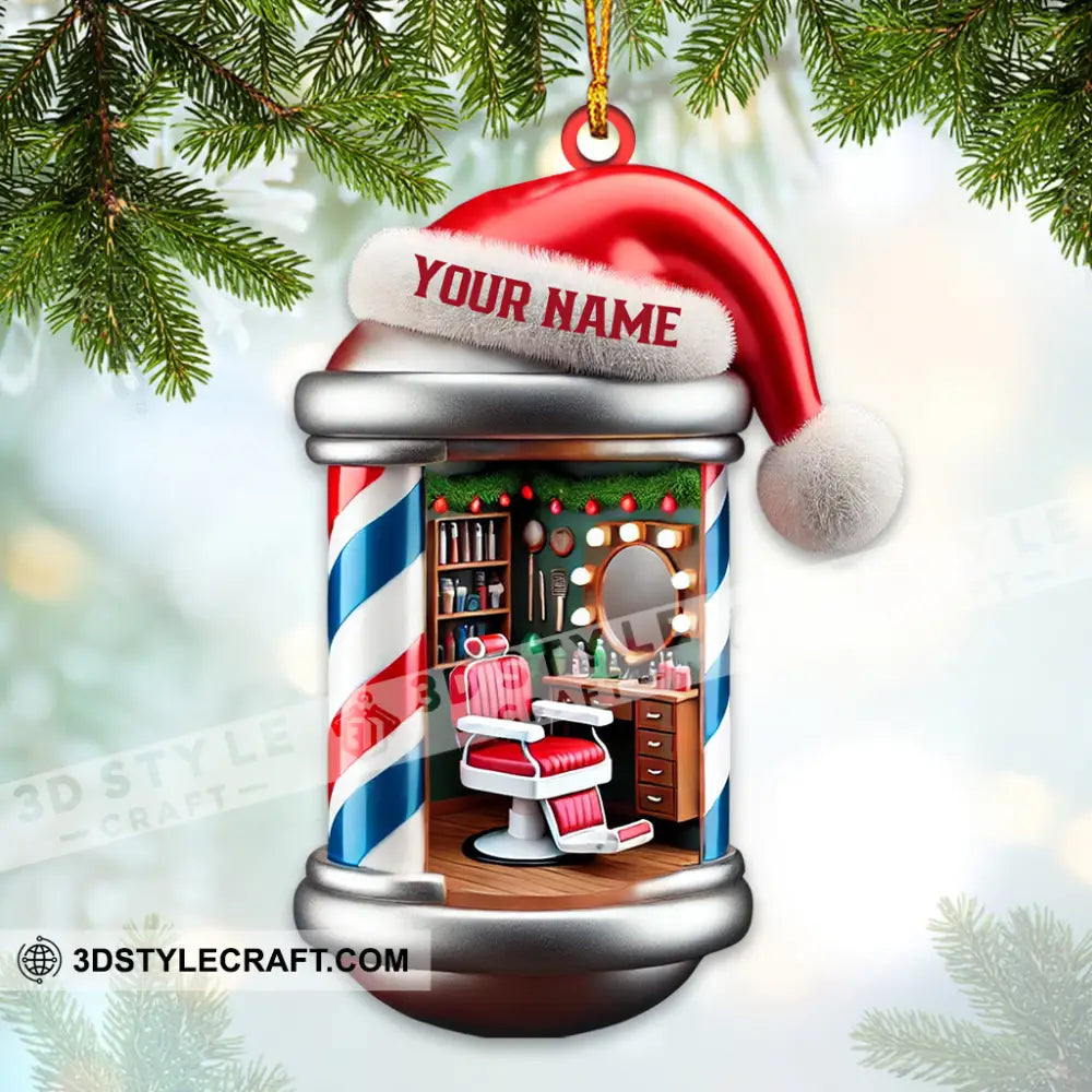 Hair Salon Home Decor Christmas Ornament Personalized