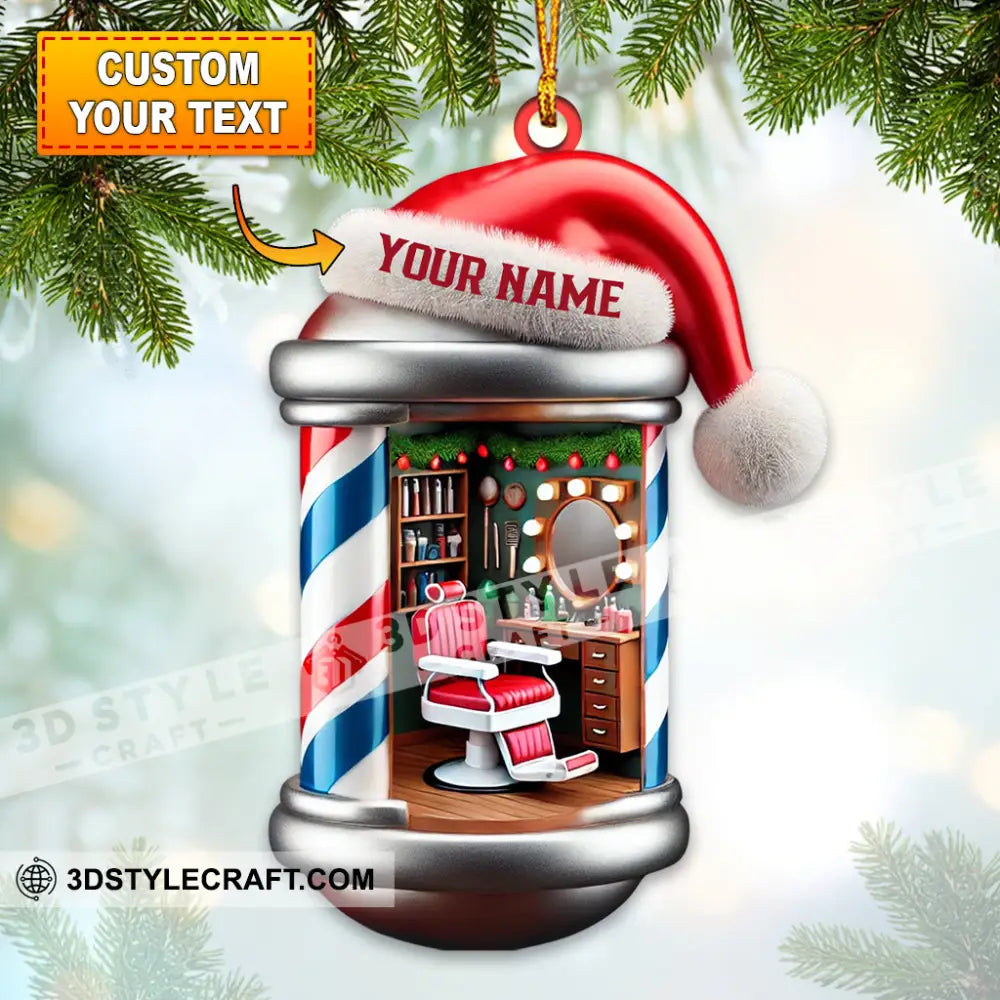 Hair Salon Home Decor Christmas Ornament Personalized 3.54’’ / 1