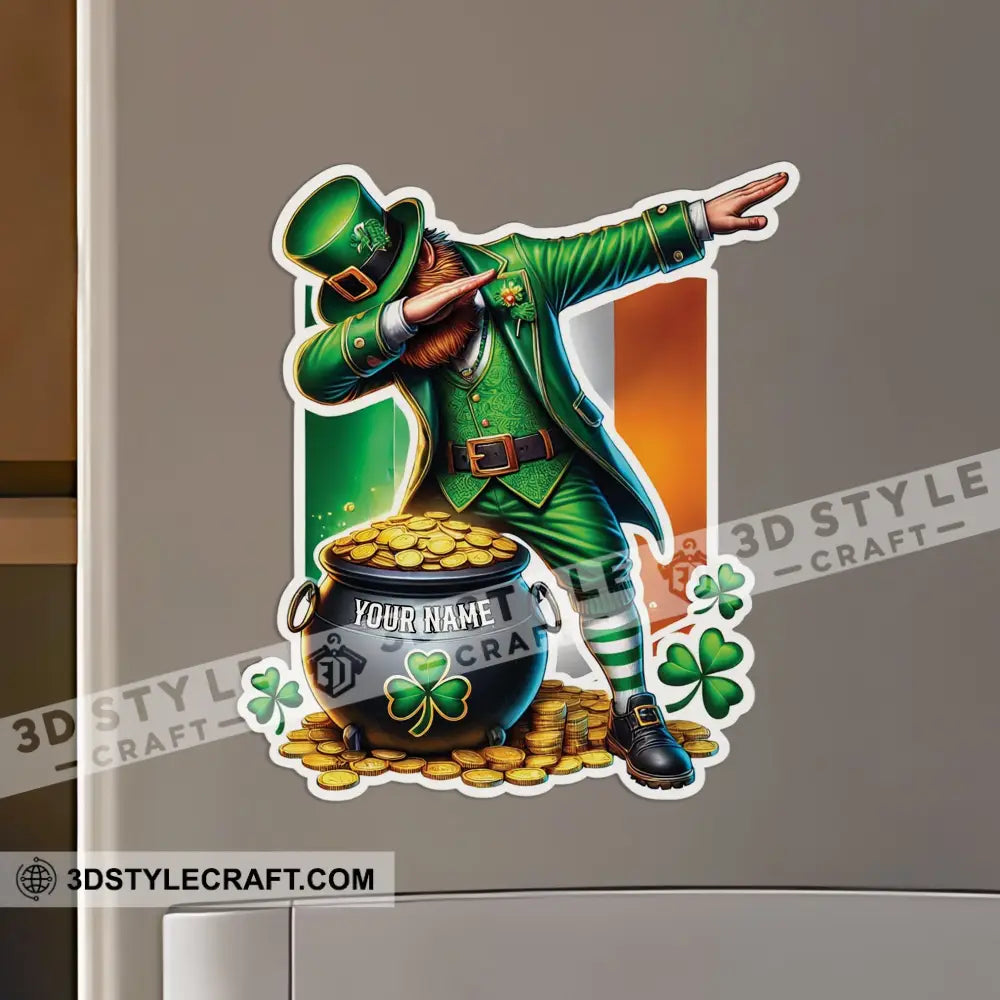 Happy St Patrick’s Day Fridge Magnet - Personalized 3.54’’ / 1 Piece