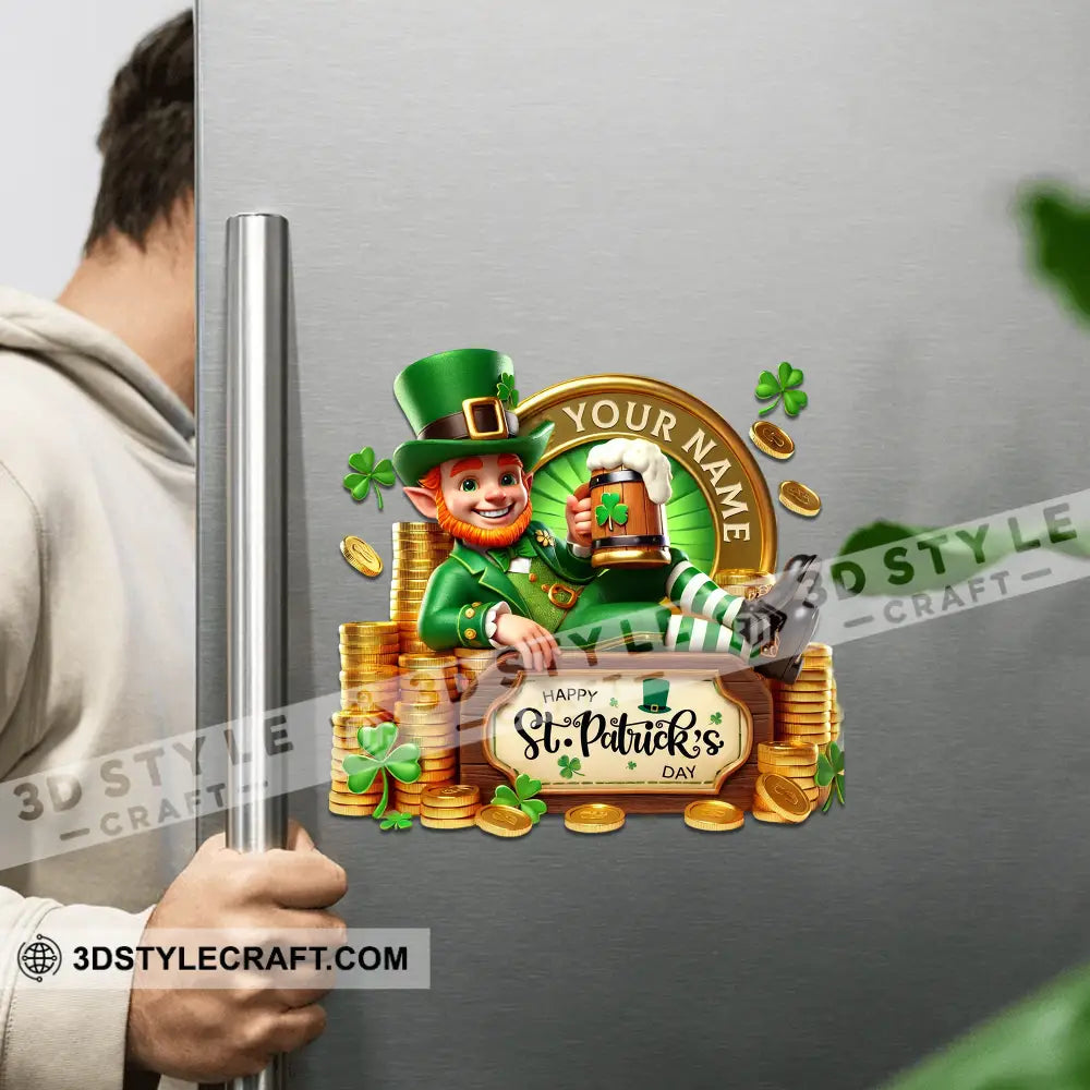 Happy St.patrick’s Day Fridge Magnet - Personalized