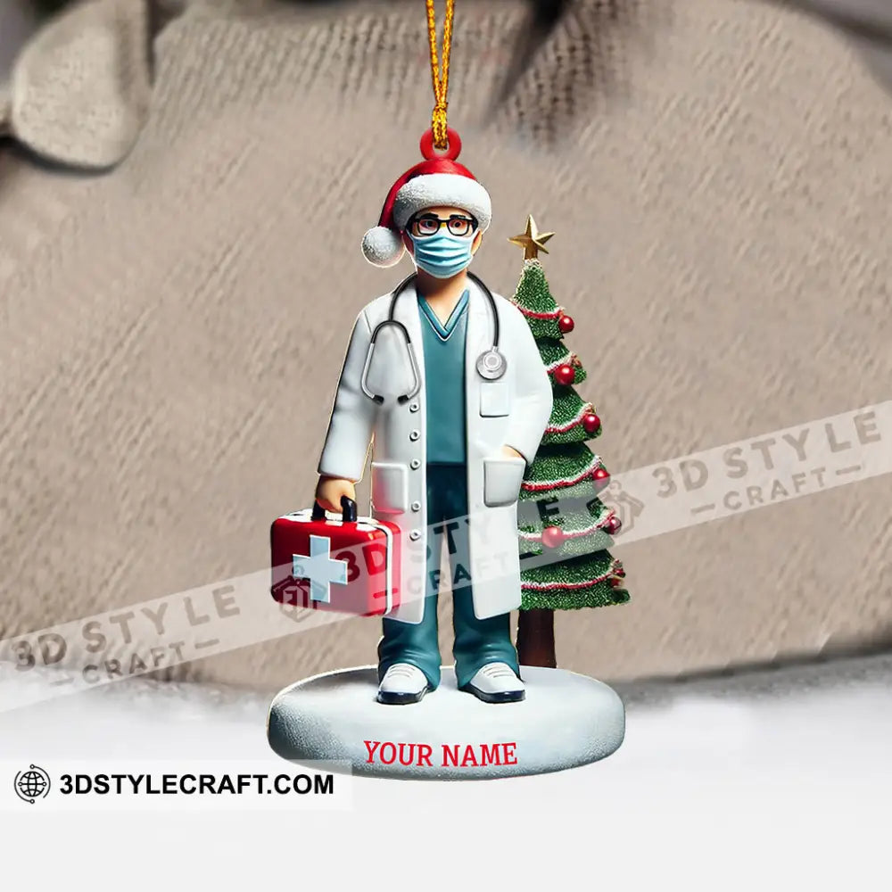 Healthcare Staff Christmas Ornament Personalized