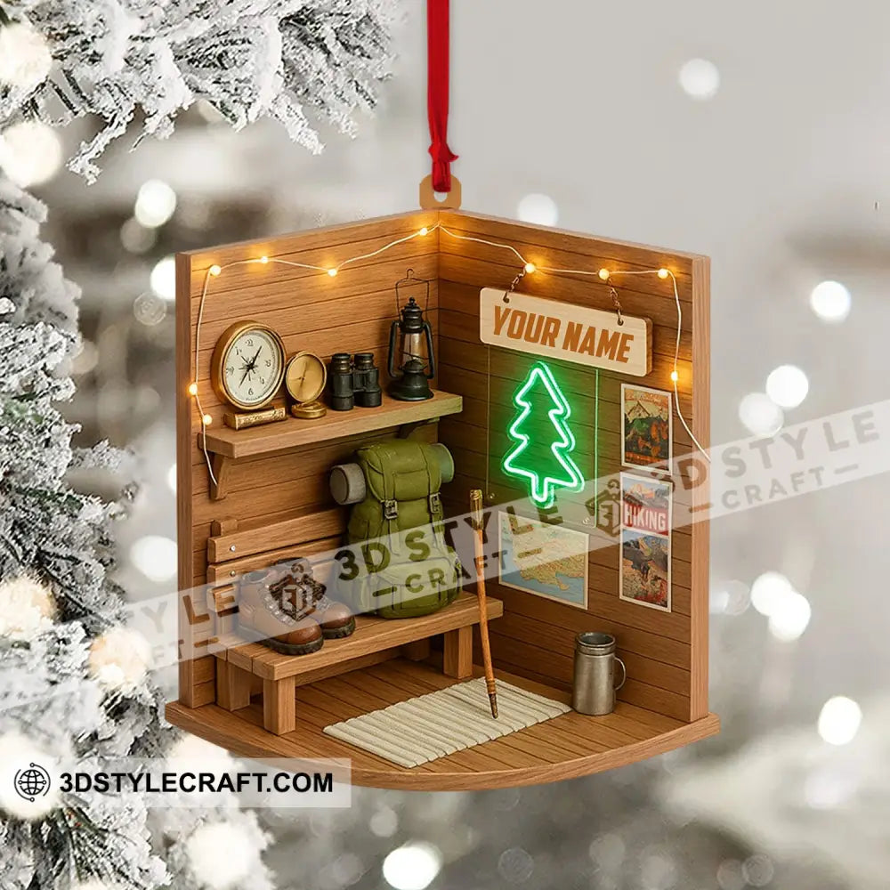 Hiking Corner Home Decor Christmas Ornament Personalized Ornament Ornament