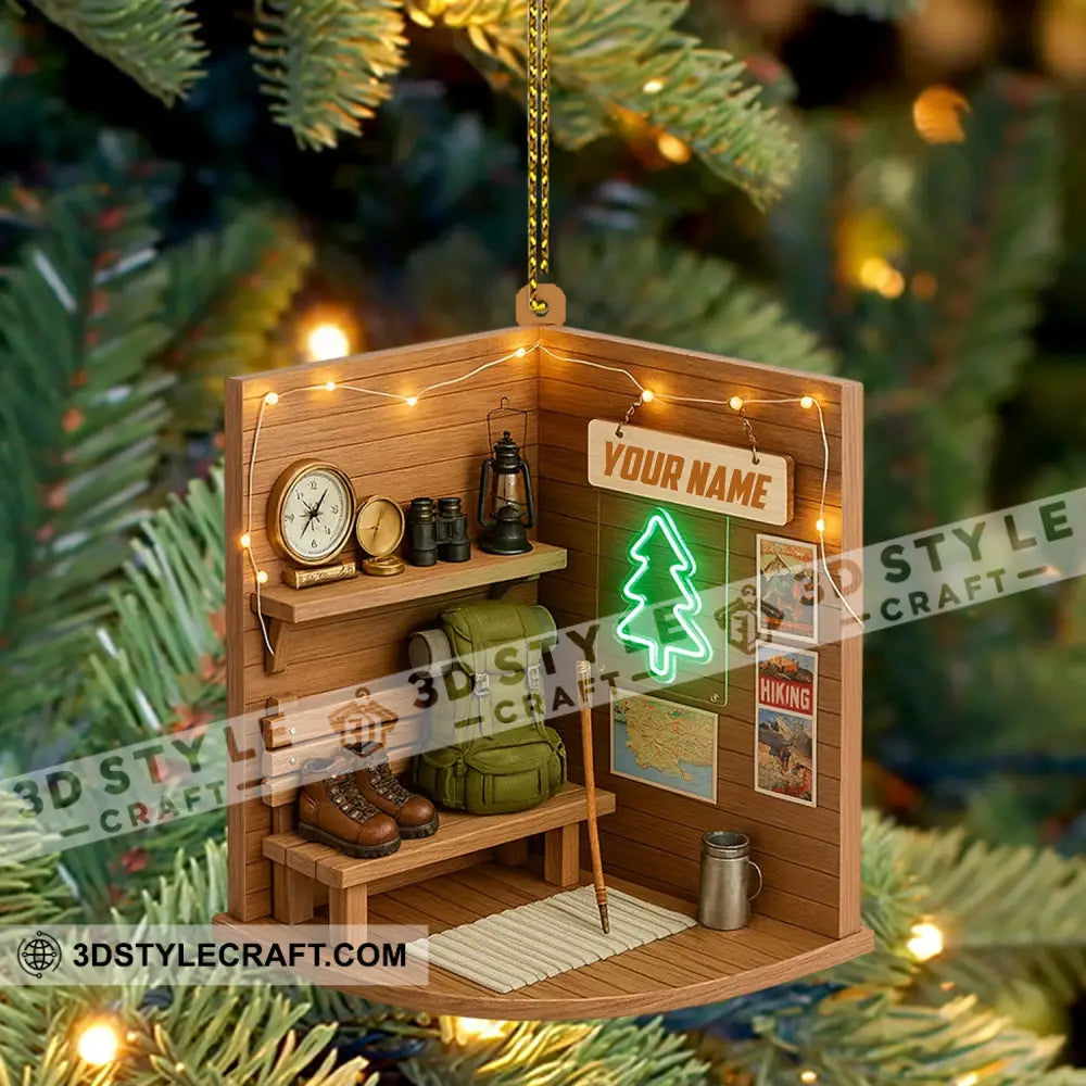 Hiking Corner Home Decor Christmas Ornament Personalized Ornament Ornament