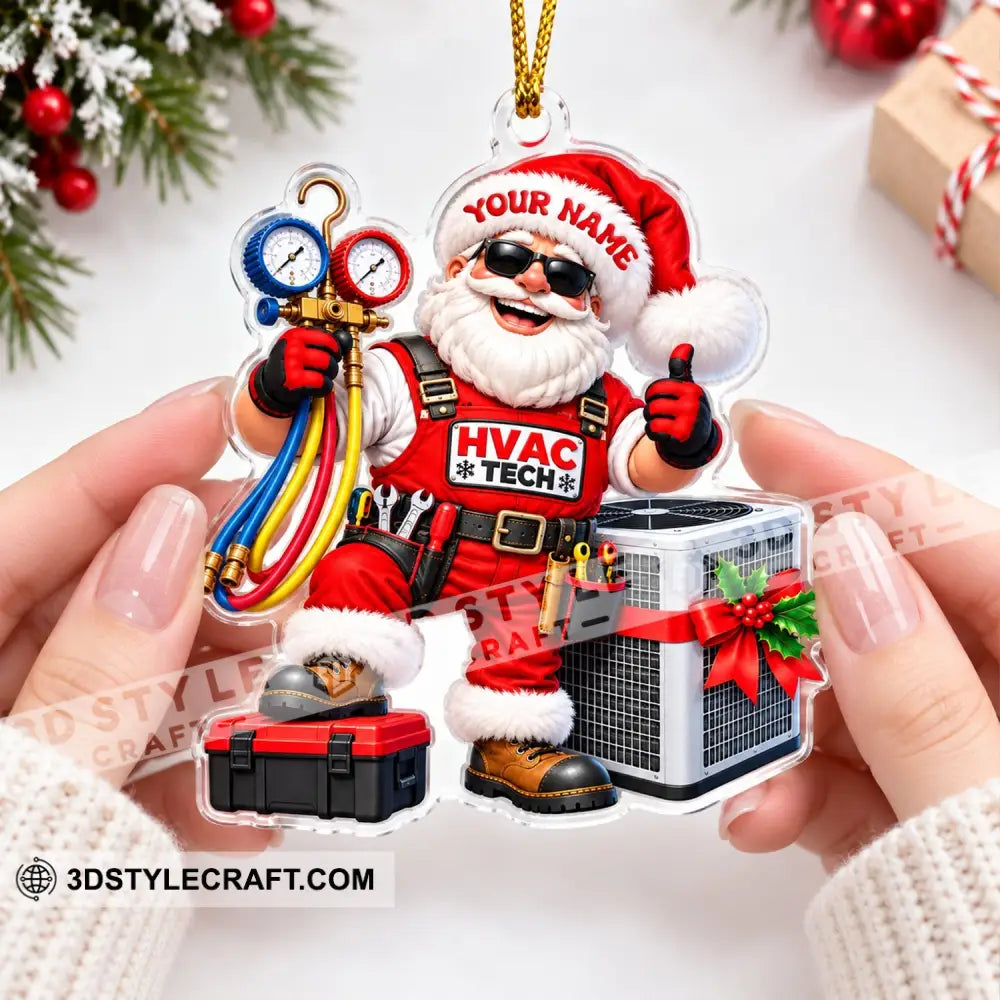 HVAC Tech Home Decor Christmas Ornament Personalized Ornament - Ornament