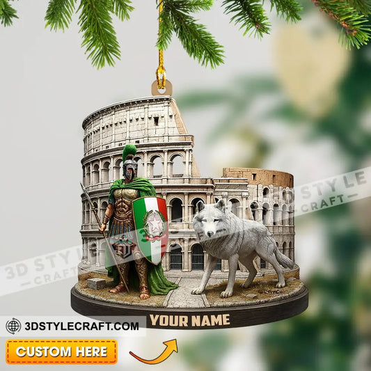 Italy Home Decor Christmas Ornament Personalized Ornament 3.54’’ / 1 Ornament Ornament