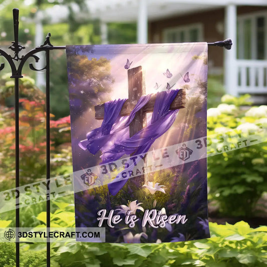 Jesus is Risen Flag Garden Flag