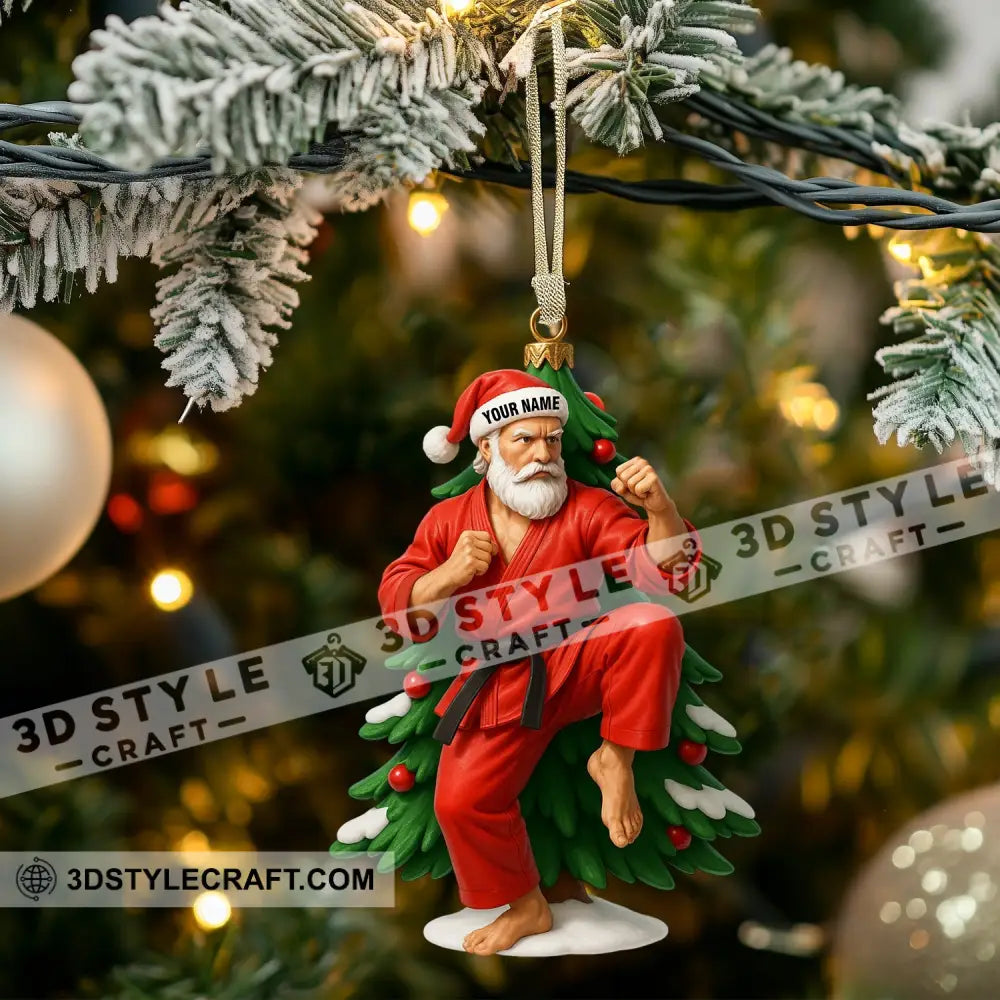 Karate Home Decor Christmas Ornament Personalized Ornament Ornament