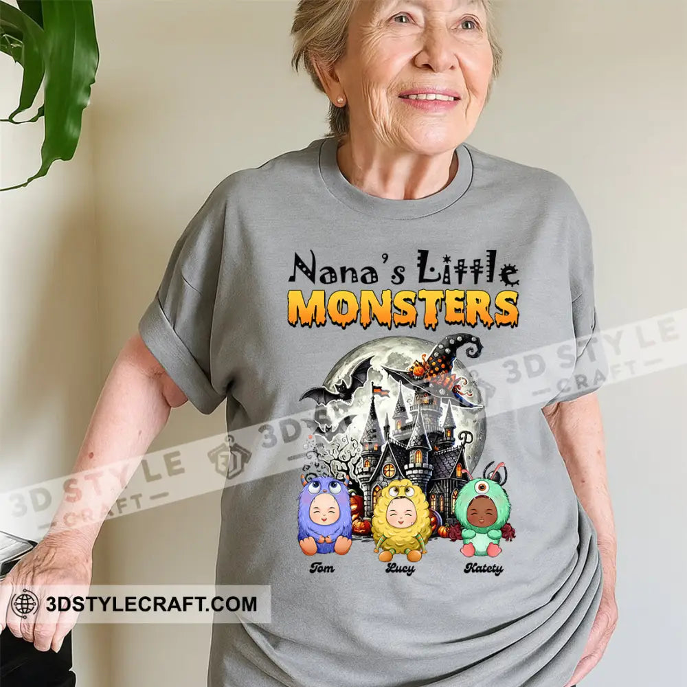 Kid And Adult T Shirt Custom Nana Of The Monsters T Shirt Halloween Collectible Gift Apparel