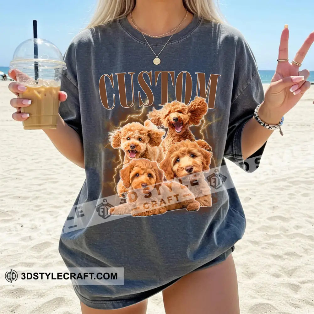 Kid And Adult T-Shirt - Custom Pet Lover T-Shirt Custom Photo Collectible Gift Apparel