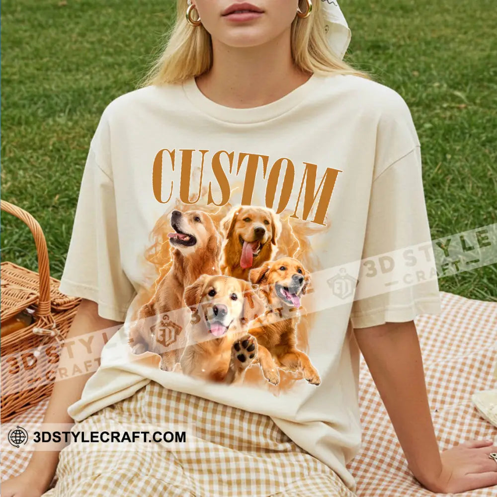 Kid And Adult T-Shirt - Custom Pet Lover T-Shirt Custom Photo Collectible Gift Apparel