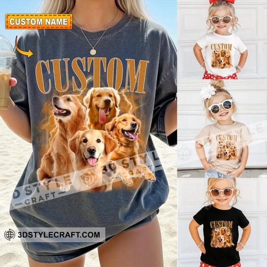 Kid And Adult T-Shirt - Custom Pet Lover T-Shirt, Custom Photo Collectible Gift style option 1