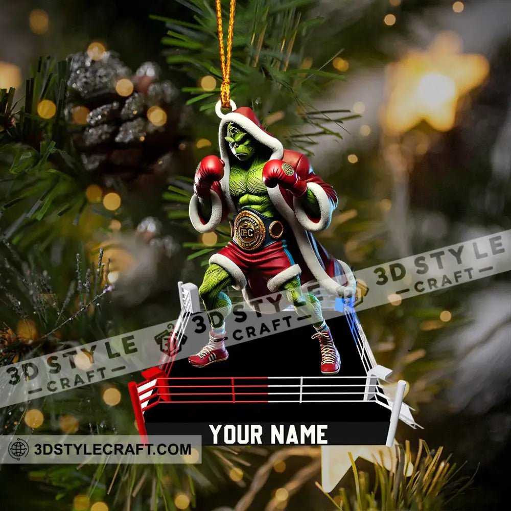 King Of Boxing Home Decor Christmas Ornament Personalized