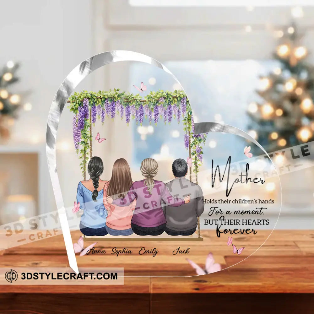 Love Forever Gift For Mother’s Day - Personalized Custom Shaped Acrylic Plaque Custom Shaped Acrylic Plaque