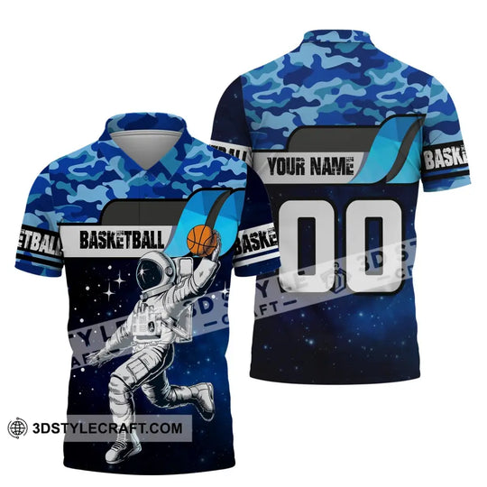 Man Shirt, Basketball Shirt, Custom Name T-Shirt, Basketball Astronaut, Gift for Basketball Player style option 4