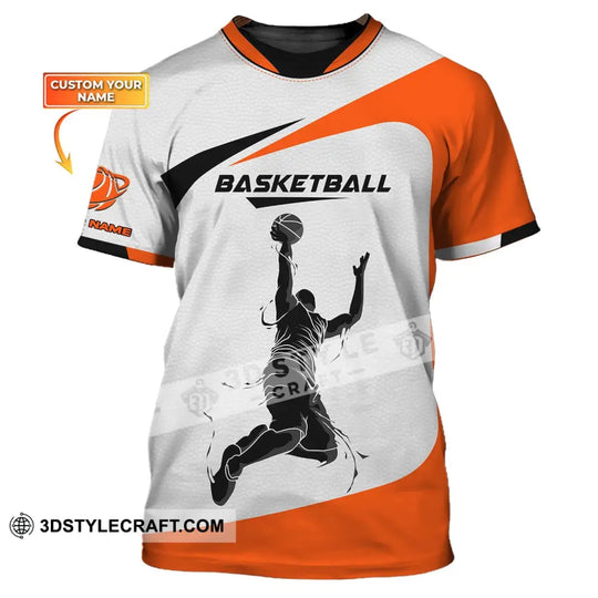 Man Shirt, Basketball Shirt, Custom Name T-Shirt, Gift for Basketball Player, Basketball Clothing style option 1