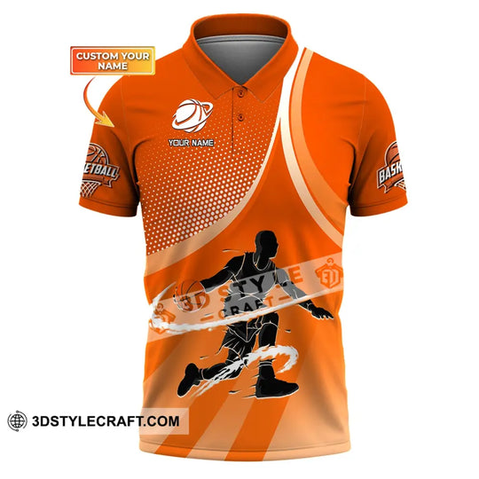Man Shirt, Basketball Shirt, Custom Name T-Shirt, Basketball Polo, Gift for Basketball Player style option 1