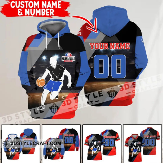 Man Shirt, Basketball Shirt, Custom Name T-Shirt, Basketball Tournament, Gift for Basketball Player style option 1