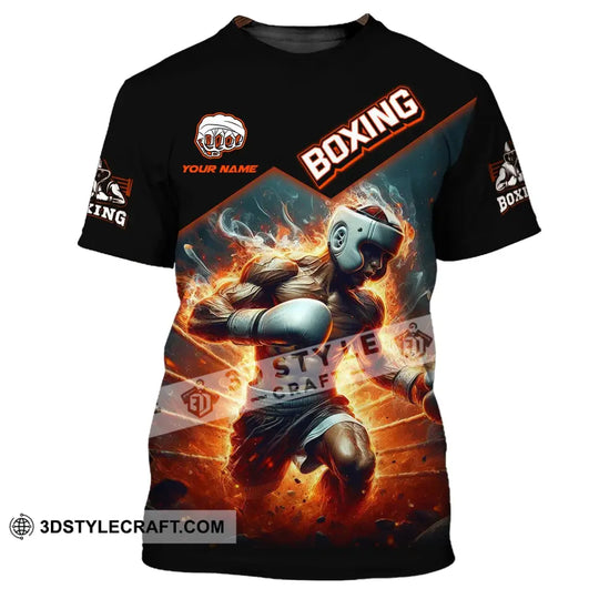 Man Shirt, Boxing Shirt, Custom Name T-Shirt, Boxing Man Shirt, Gift for Boxing Lover style option 2