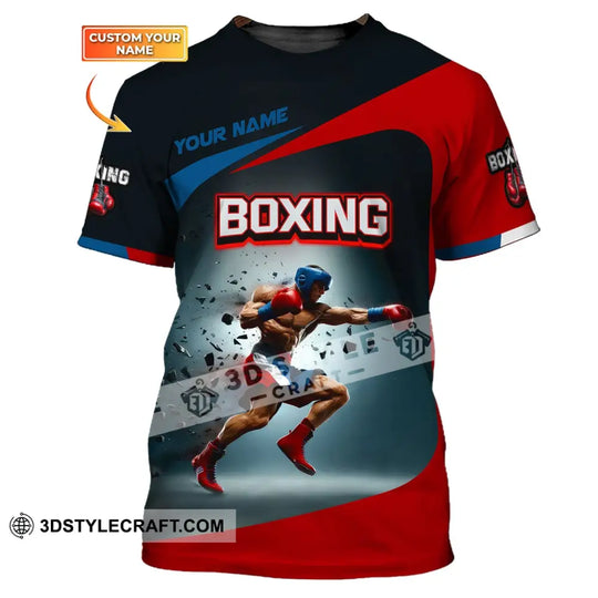 Man Shirt, Boxing Shirt, Custom Name T-Shirt, Boxing Polo, Gift for Boxing Lover style option 1