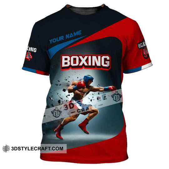 Man Shirt, Boxing Shirt, Custom Name T-Shirt, Boxing Polo, Gift for Boxing Lover style option 2