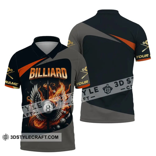 Man Shirt, Custom Billiards Shirt, Billiards T-shirt, Billiards Lover Gift, Shirt For Billiards Players style option 4