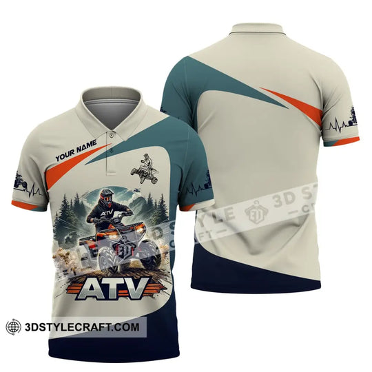 Man Shirt, Custom Name All-Terrain Vehicle ATV Bike Shirt, All-Terrain Vehicle ATV Bike Polo Long Sleeve, All-Terrain Vehicle ATV Bike Gift style option 4