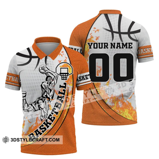 Man Shirt, Custom Name and Number Basketball Hoodie, Basketball T-Shirt, Gift for Basketball Player style option 3