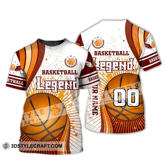 Man Shirt, Custom Name and Number Basketball T-Shirt, Basketball Legend, Gift for Basketball Player style option 2