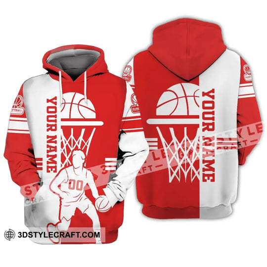 Man Shirt, Custom Name and Number Basketball T-Shirt, Basketball Love, Gift for Basketball Player style option 3